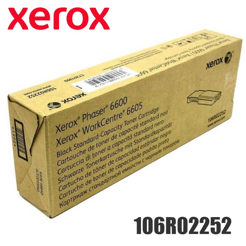 Tóner Xerox 106R02252 original Negro