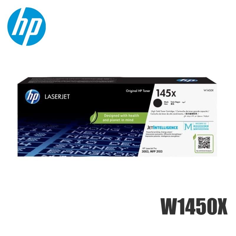 Toner HP 145X Original Negro (W1450X) LaserJet Pro 3001dw, 3001dwe, 3002dw | 4000 Pag