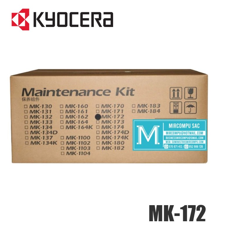 Kit de mantenimiento modelo 1702LZ7US0 MK-172