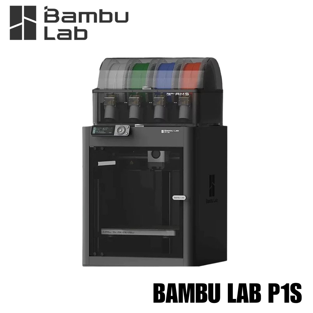 Impresora 3D Bambu Lab P1S, cerrada, alta velocidad y capacidad multicolor (con AMS): imagen 1