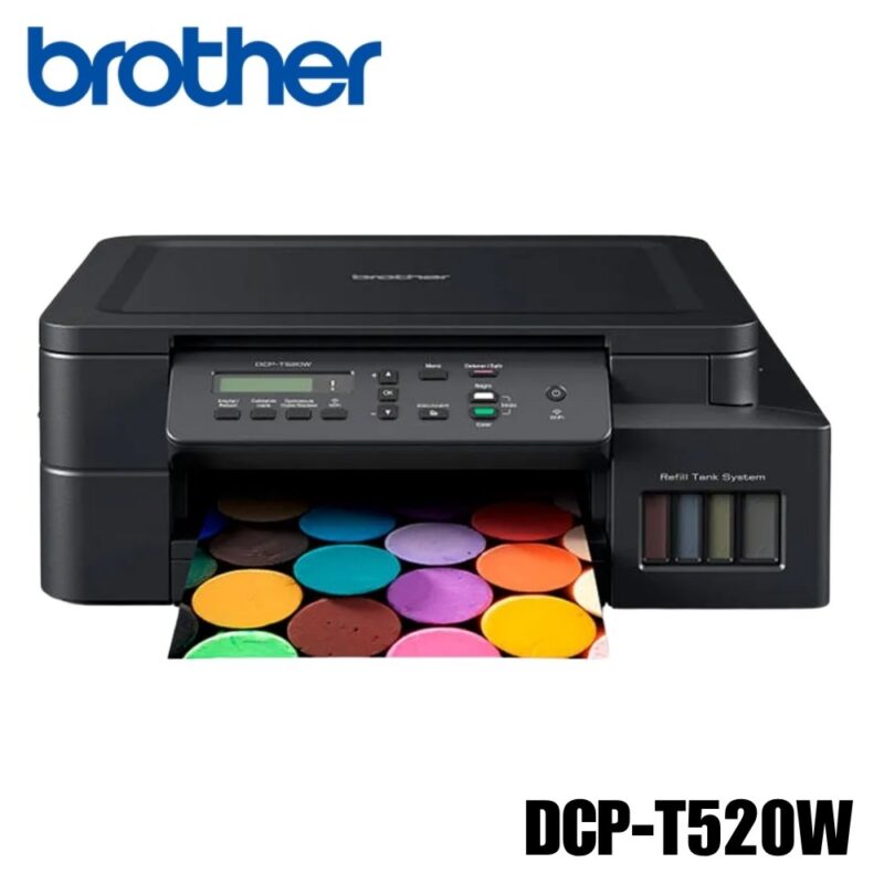 Multifuncional Brother DCP-T520W, tinta continua, Wi-Fi y bandeja de 150 hojas