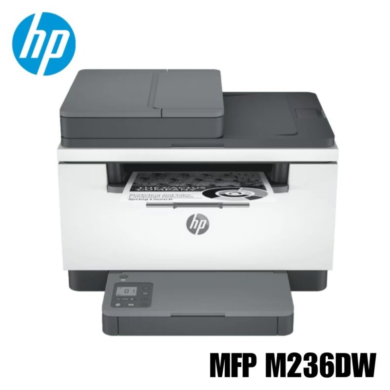 Multifuncional láser HP LaserJet MFP M236dw, con impresión dúplex y la app HP Smart