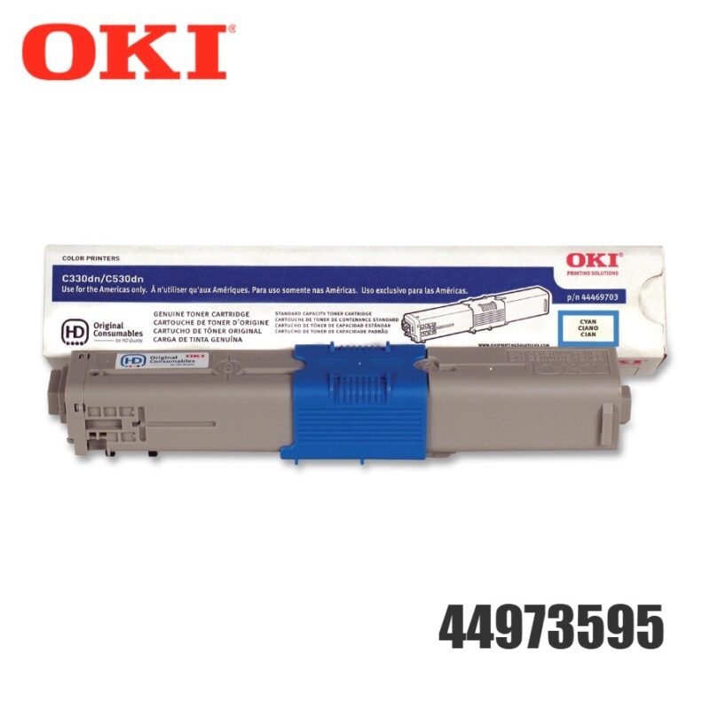 Toner OKI 44973595 Original Cyan | C330, MC361, MC561 | 3000 Pag