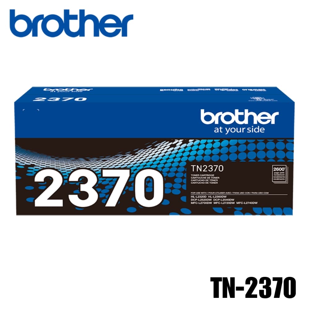 Toner Brother TN-2370 Original Black (2370) HL L2320D, L2360DW, DCP L2520DW | 2600 Pag: imagen 1