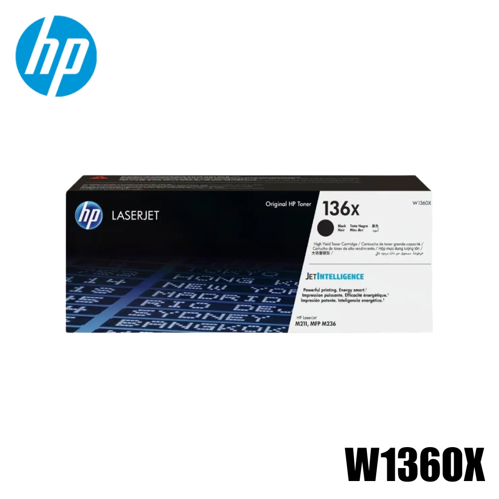 Toner HP 136X Original Negro (W1360X) LaserJet M209dw, M211dw, MFP M233dw | 3700 Pag: imagen 1