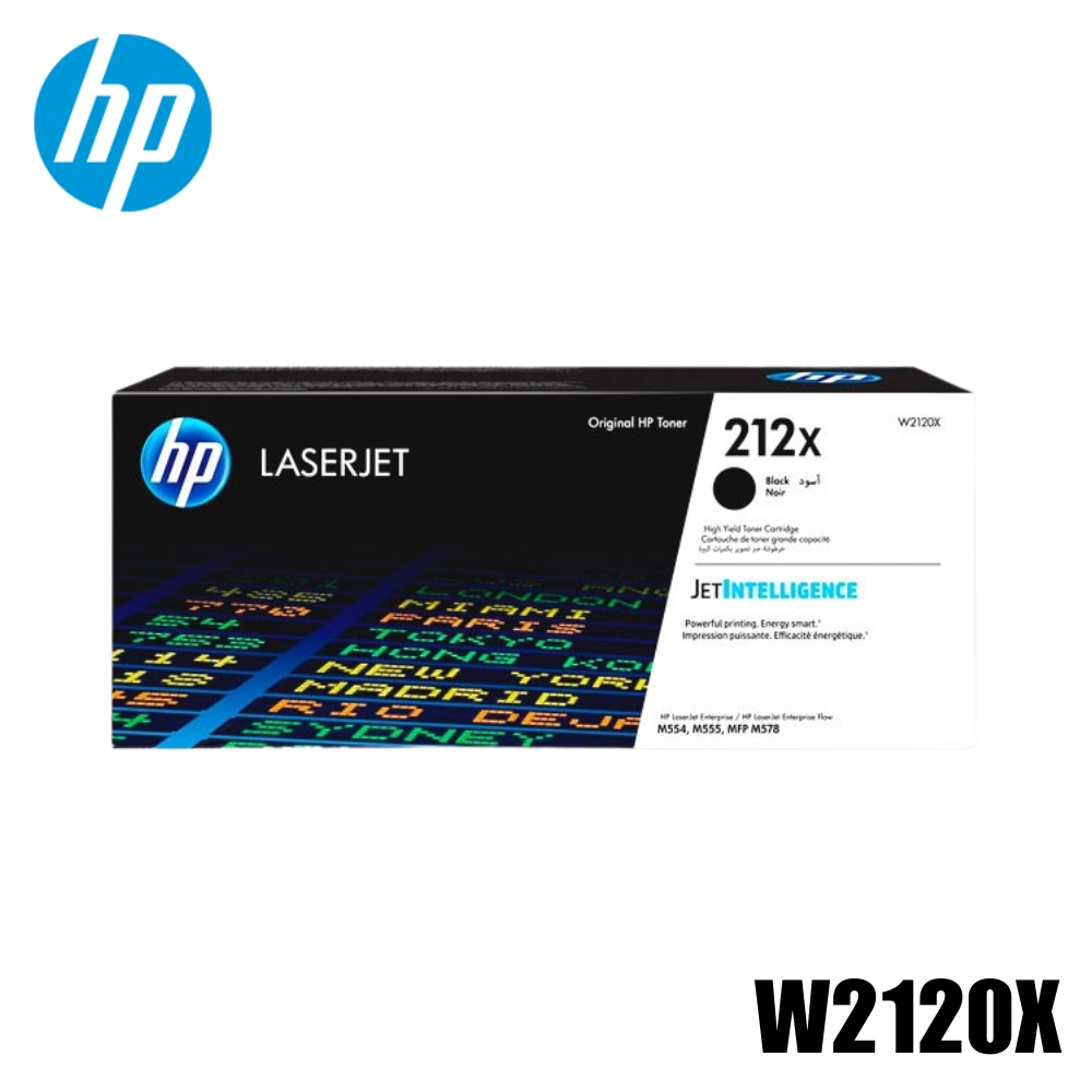 Toner HP 212X Original Negro (W2120X) Color LaserJet Enterprise M554dn, M555dn, M555x | 13000 Pag: imagen 1