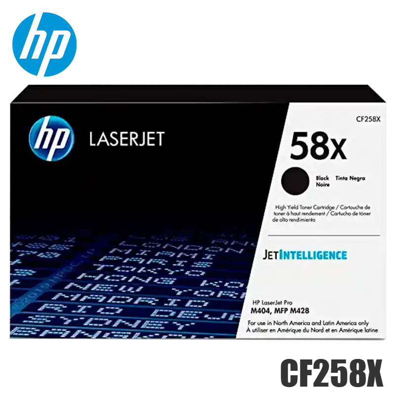 Toner HP 58X CF258X Negro