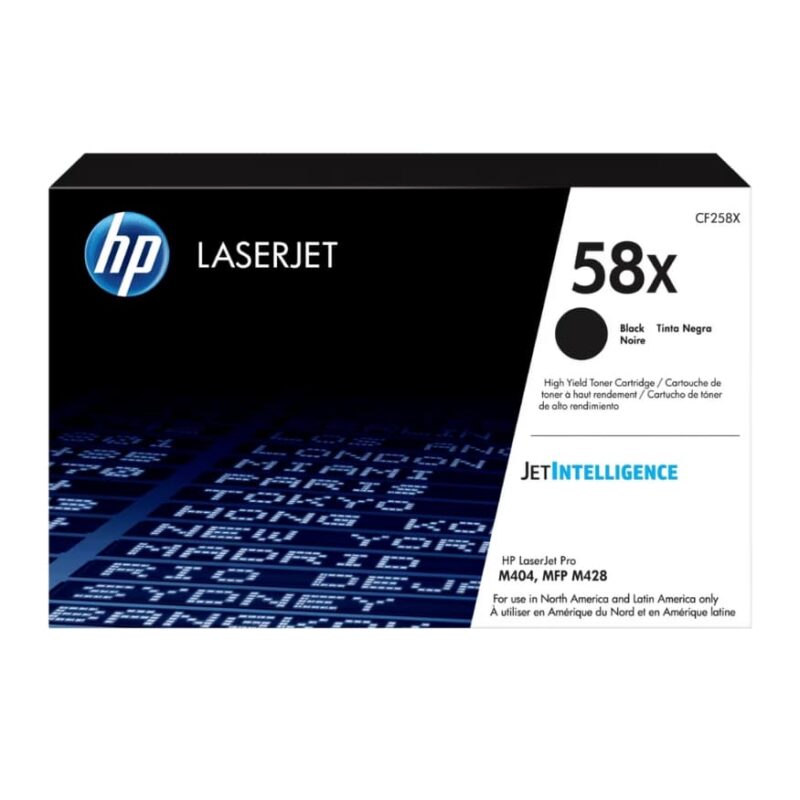Toner HP 58X Original Black (CF258X) LaserJet Pro M404, M428 | 10000 Pag