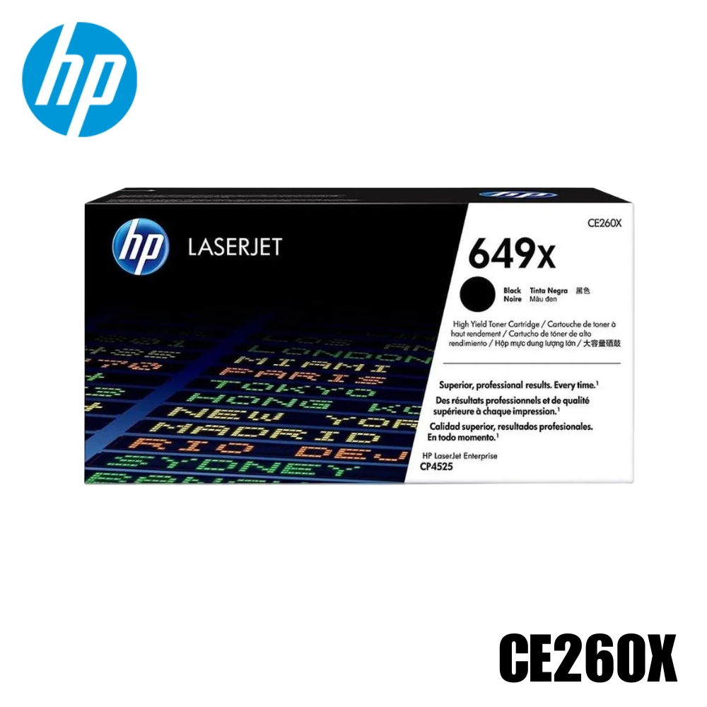 Toner HP 649X Original Negro (CE260X) Color LaserJet Enterprise CP4025dn, CP4525dn, CP4525n | 17000 Pag: imagen 1