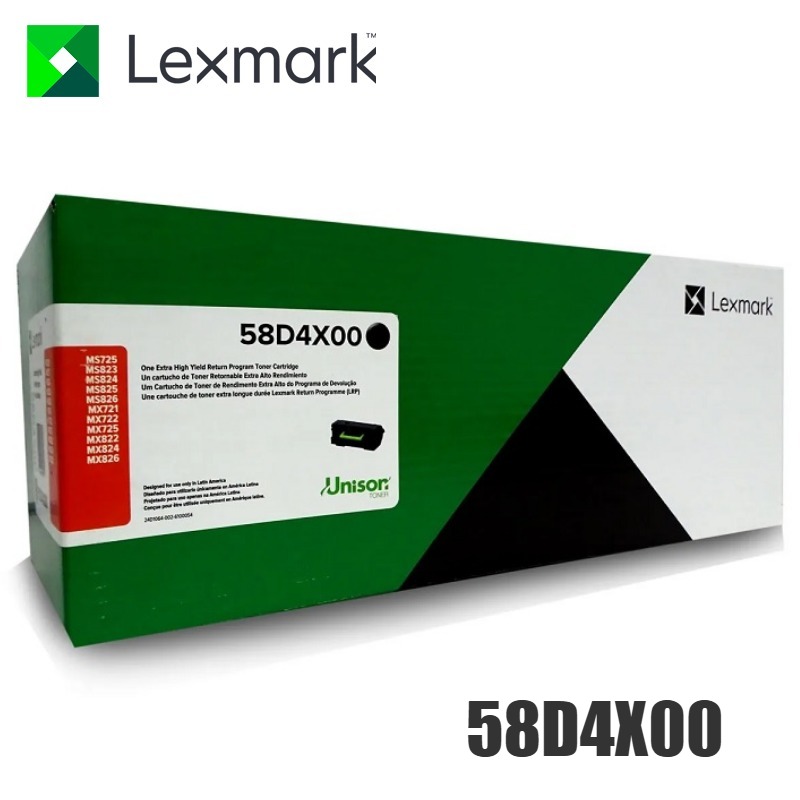 Toner lexmark 58D4X00