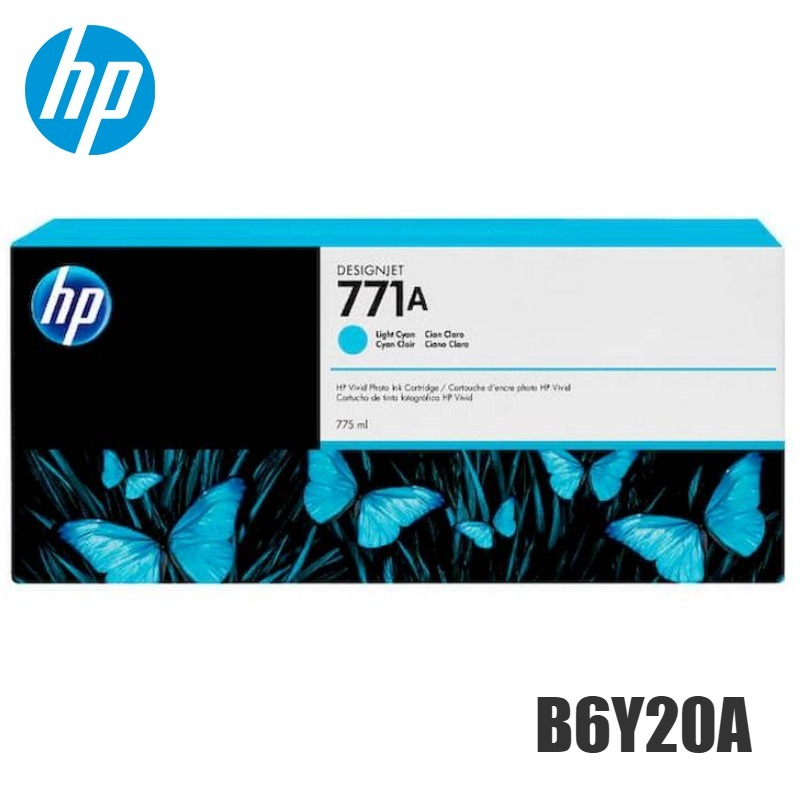 Tinta HP 771A original B6Y20A Lt Cyan