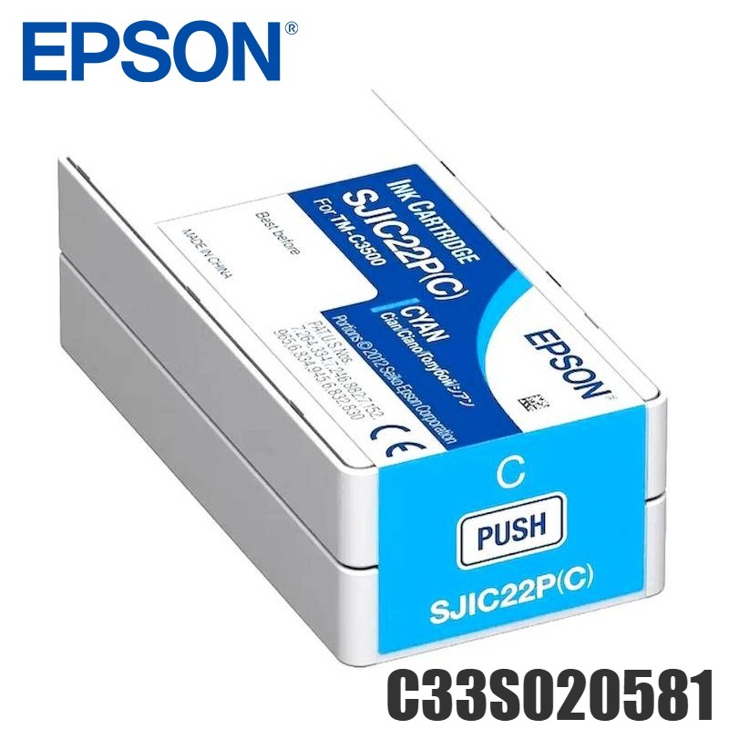 Tinta Epson C33S020581 original C33S0 Cyan