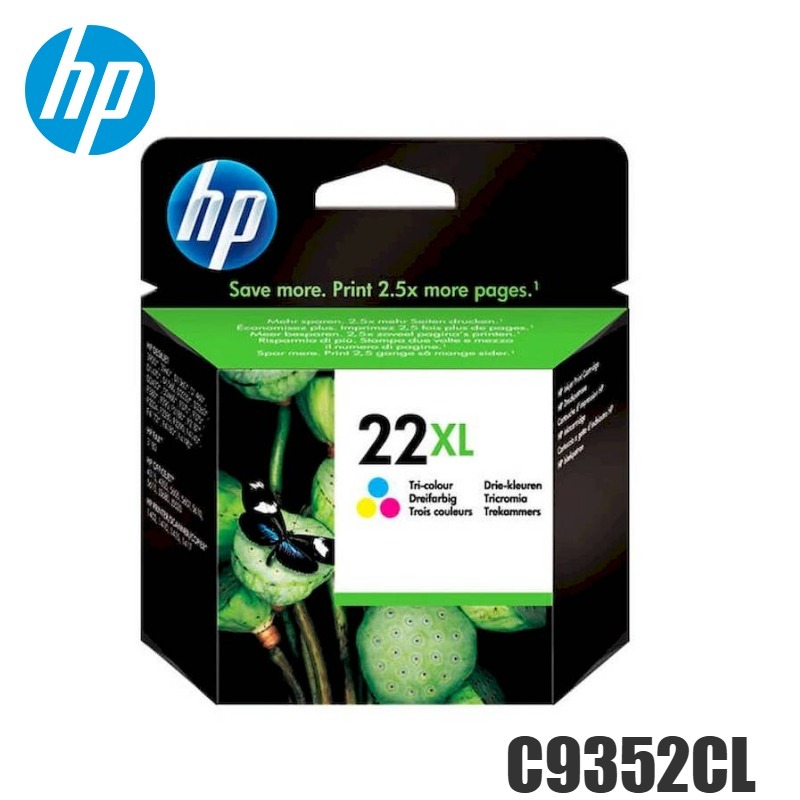 Tinta HP 22XL original C9352CL Tricolor