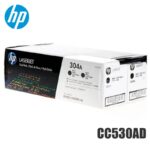 Tóner HP 304AD dual pack original CC530AD negro