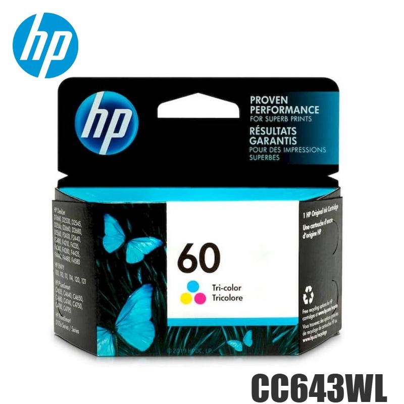 Tinta HP 60 original CC643WL Tricolor
