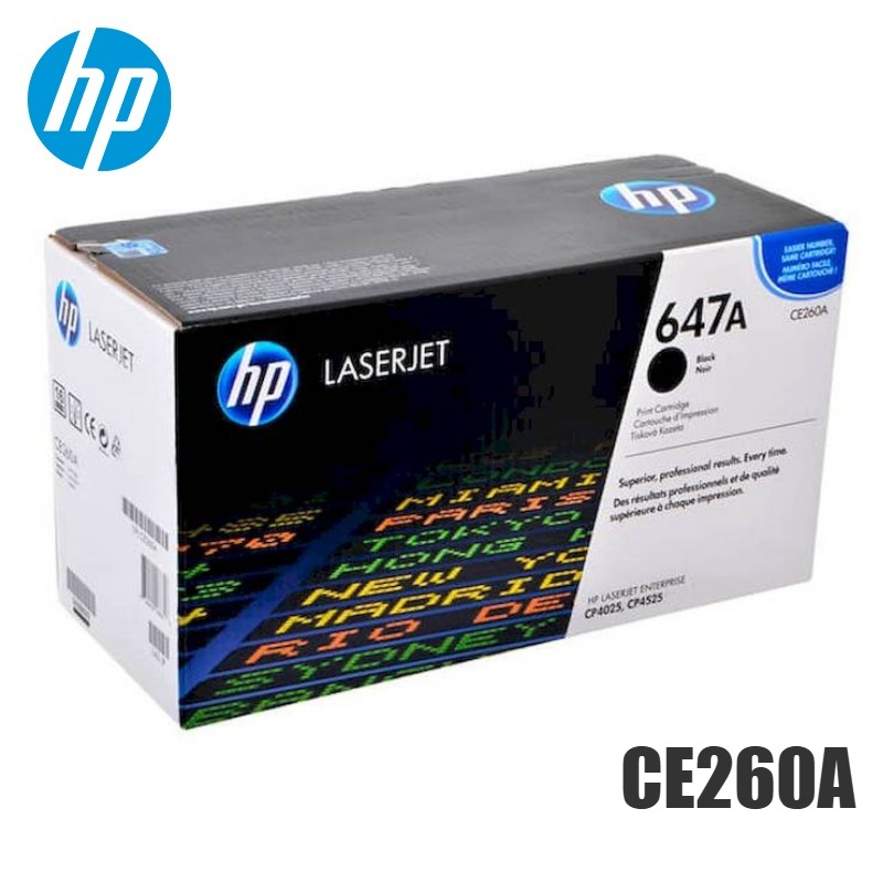 Tóner HP 647A negro CE260A original