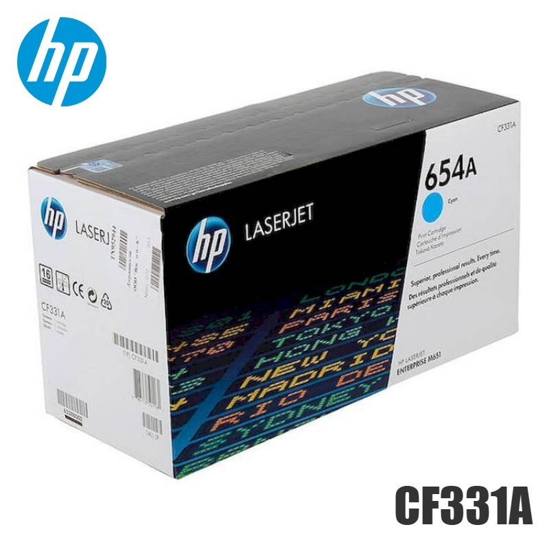 Tóner HP 654A cyan CF331A original