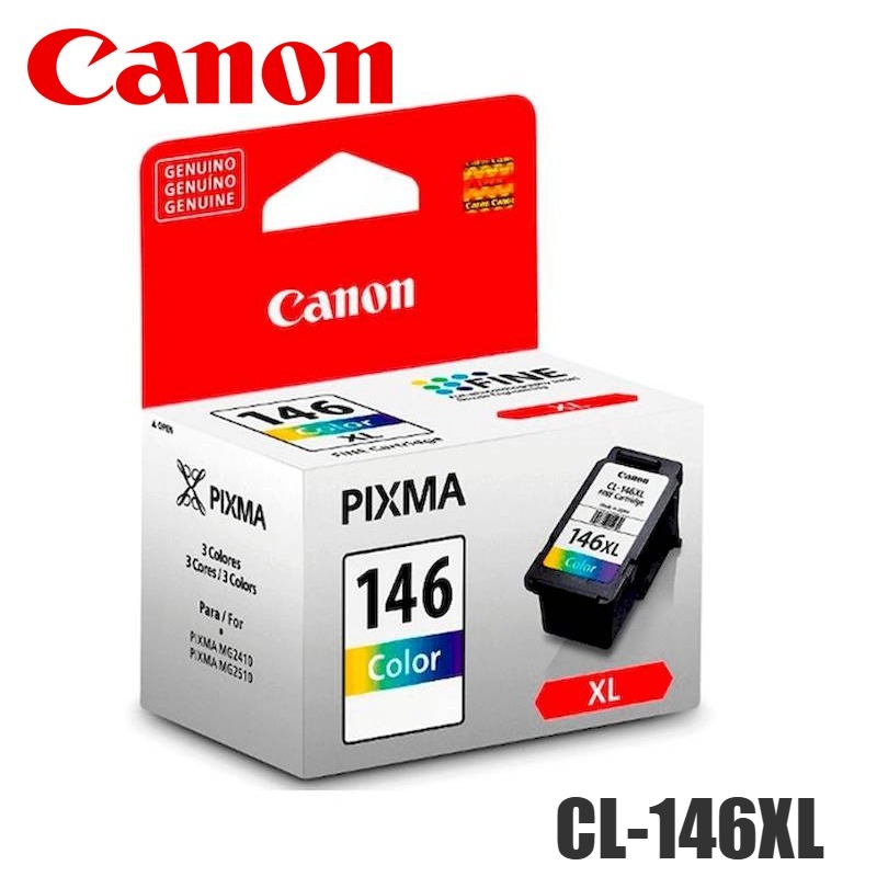 Cartucho de Tinta Canon  CL-146XL  alta capacidad Tricolor