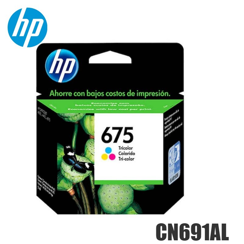 Tinta HP 675 original CN691AL Tricolor