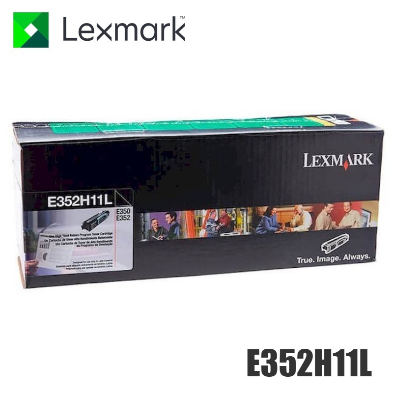 Tóner Lexmark E352H11L original Negro
