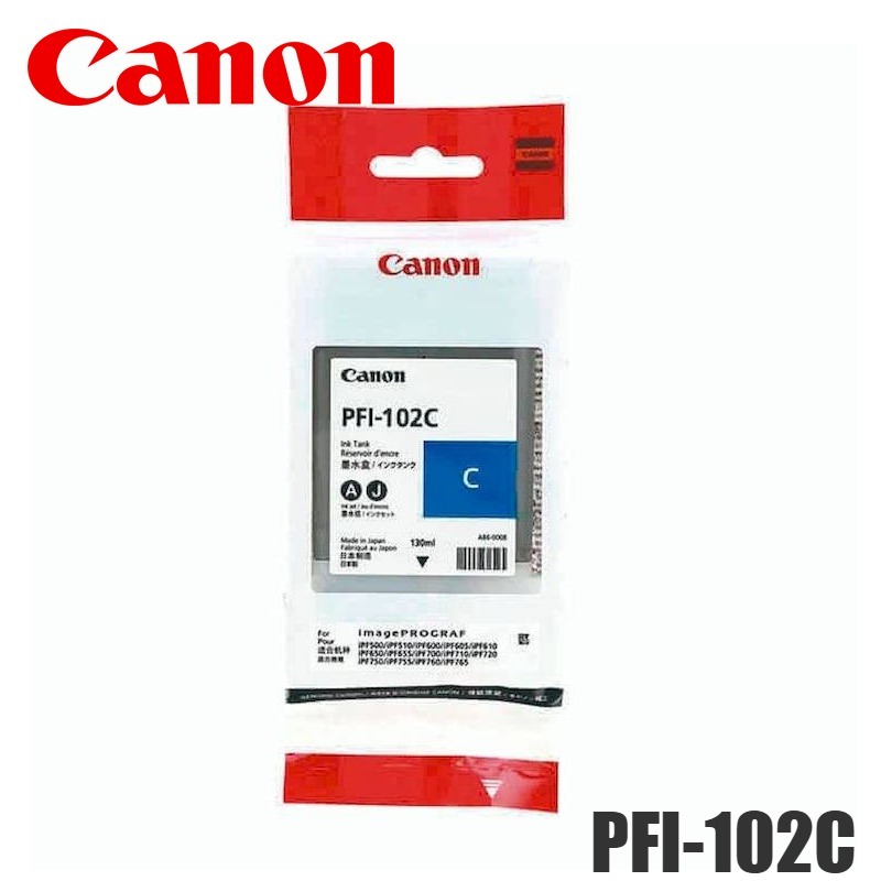 Cartucho de Tinta Canon PFI-102C Cyan