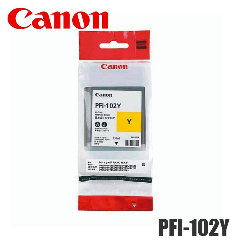 Cartucho de Tinta Canon PFI-102Y Yellow