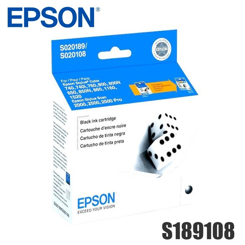 Tinta Epson S189108 original S1891 Negra