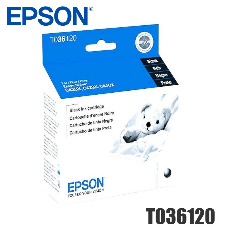 Tinta Epson T036120 original T0361 Negro