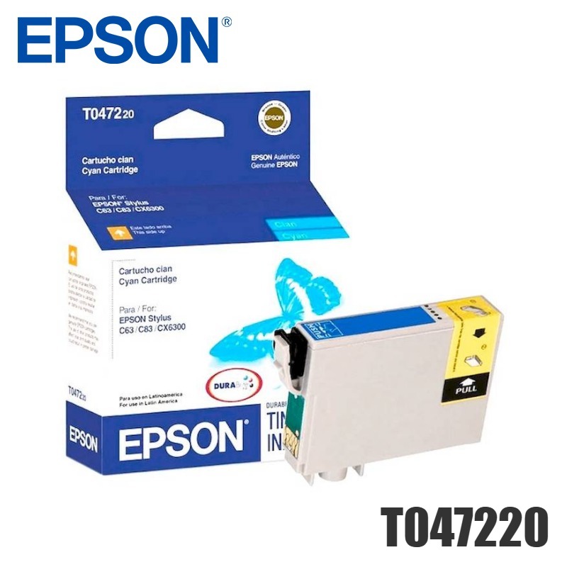 Tinta Epson T047220 original T0472 Cyan