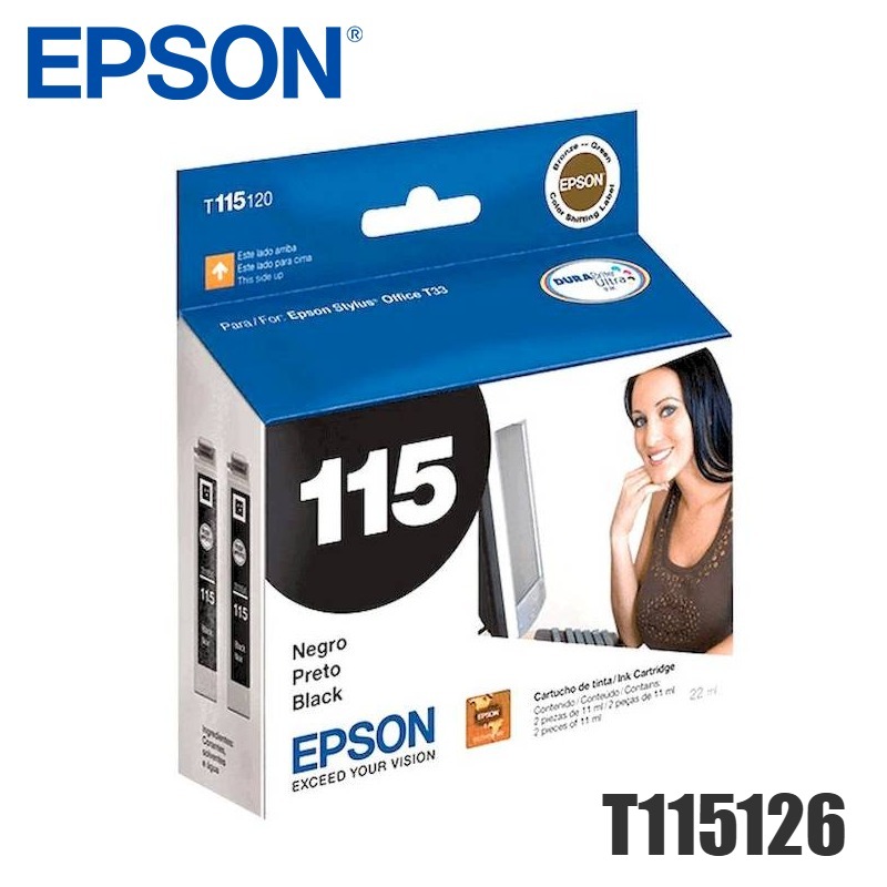 Tinta Epson T115126 original T1151 Black