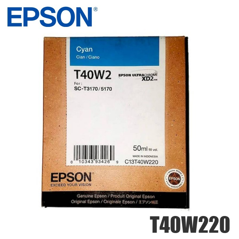 Tinta Epson T40W220 original T40W Cyan
