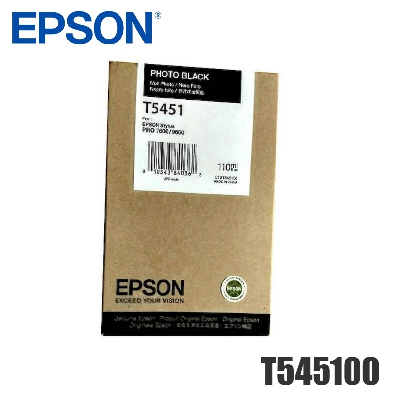 Tinta Epson T545100 original T5451 Photo dye Black
