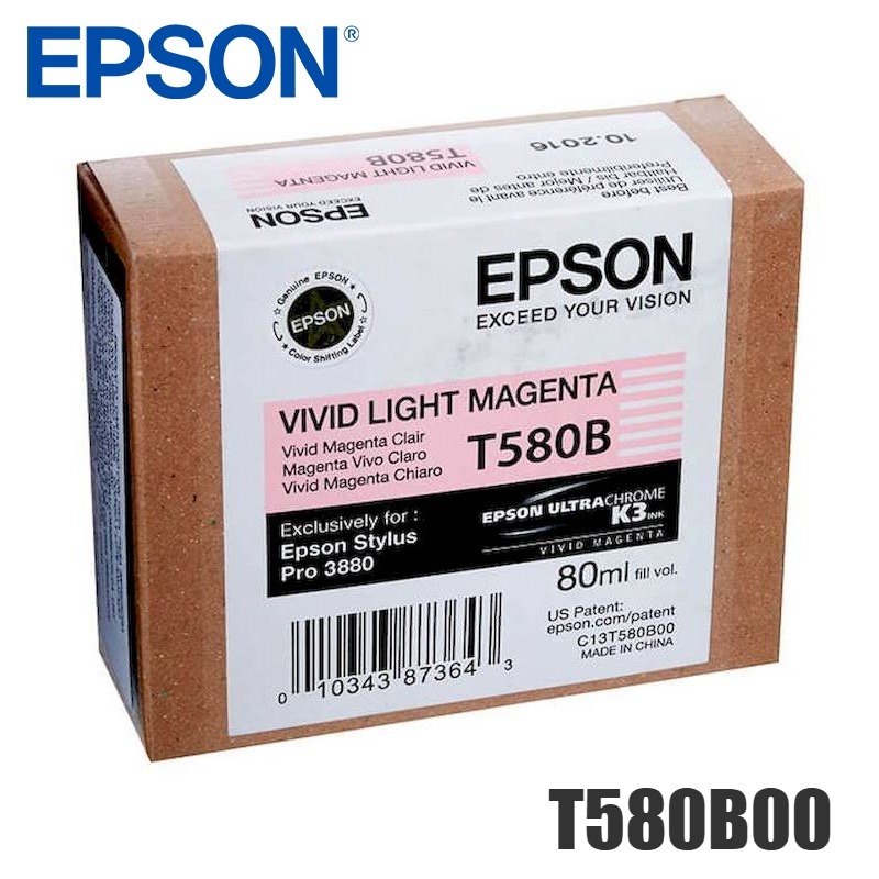 Tinta Epson T580B00 original T580B Vivid Light Magenta Sp