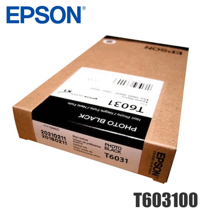 Tinta Epson T603100 original T6031 Photo Black