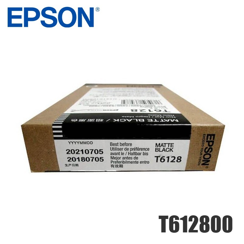 Tinta Epson T612800 original T6128 Matte Black