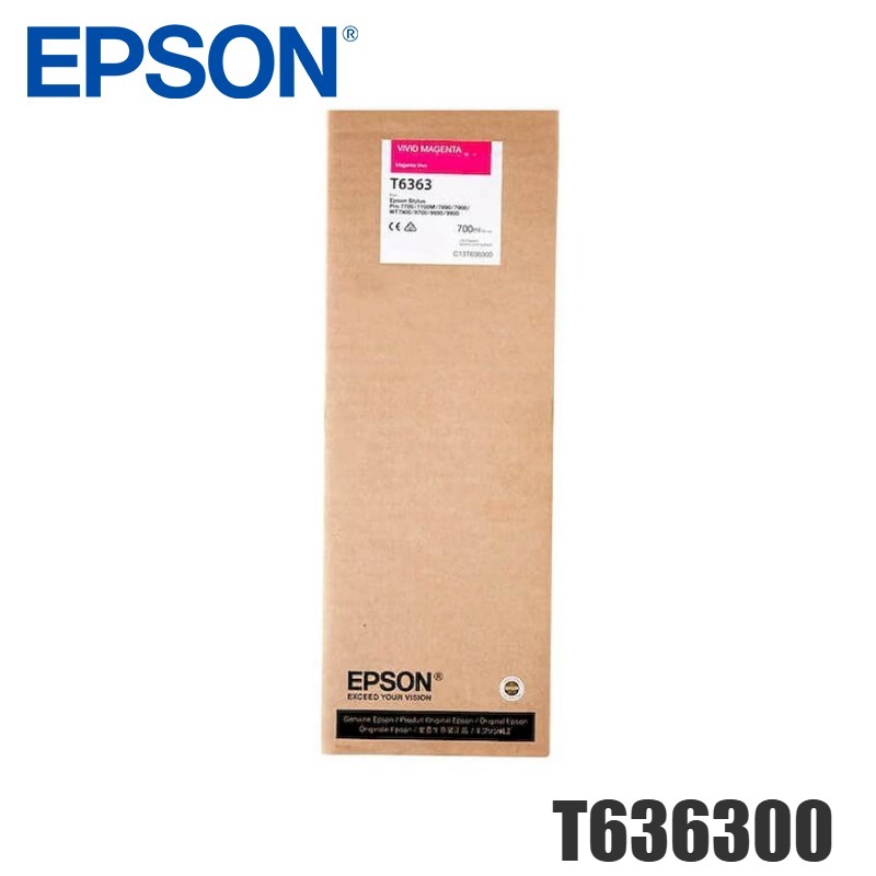 Tinta Epson T636300 original T6363 Magenta
