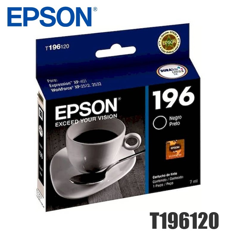 Tinta Epson T196120 original T1961 Negro
