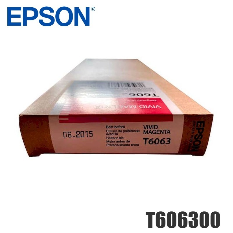 Tinta Epson T606300 original T6063 Magenta