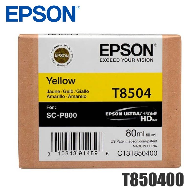 Tinta Epson T8504 original T850400 Amarillo