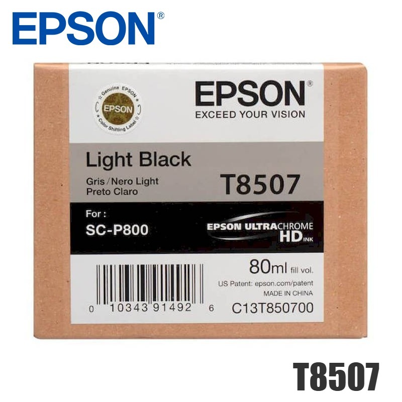 Tinta Epson T8507 original T850700 Negro Claro