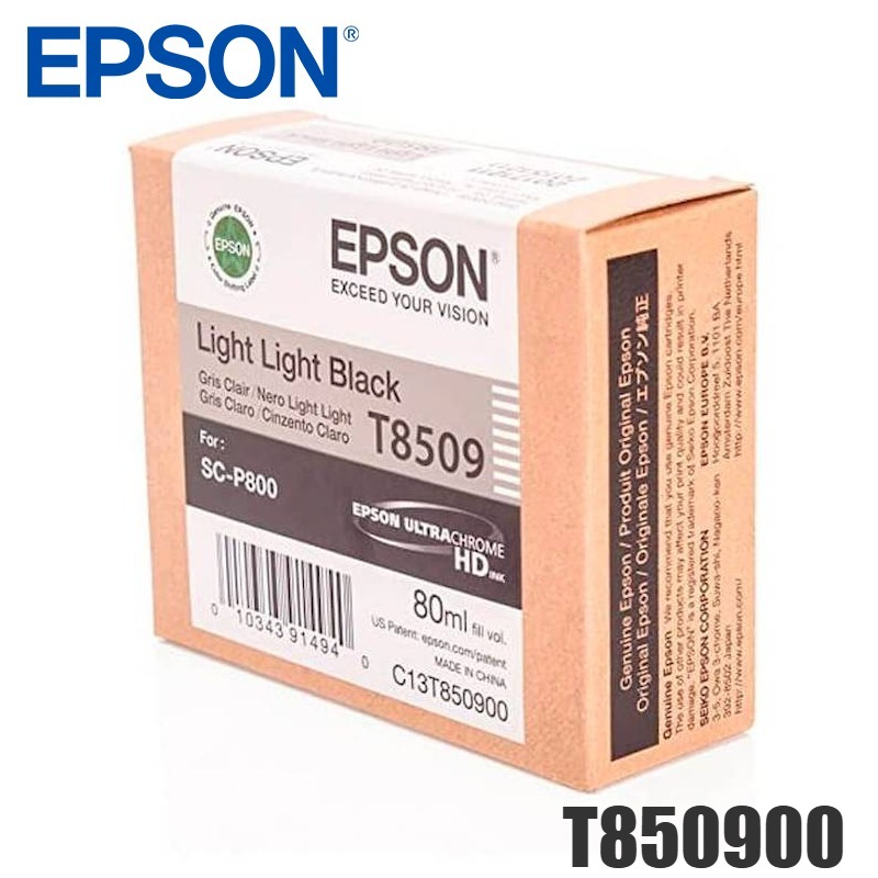 Tinta Epson T8509 original T850900 Negro Claro Claro