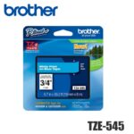 Cinta Brother TZE-545 Blanco sobre Azul
